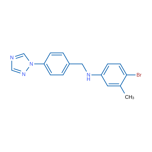 4-Bromo-3-methyl-N-{[4-(1H-1,2,4-triazol-1-yl)phenyl]methyl}aniline 1g