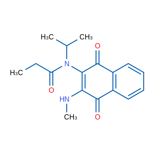 N-[3-(Methylamino)-1,4-dioxo-1,4-dihydronaphthalen-2-yl]-N-(propan-2-yl)propanamide 1g