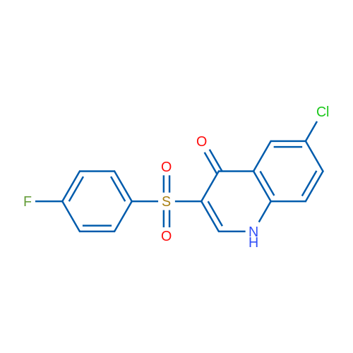 6-Chloro-3-(4-fluorobenzenesulfonyl)-1,4-dihydroquinolin-4-one 1g