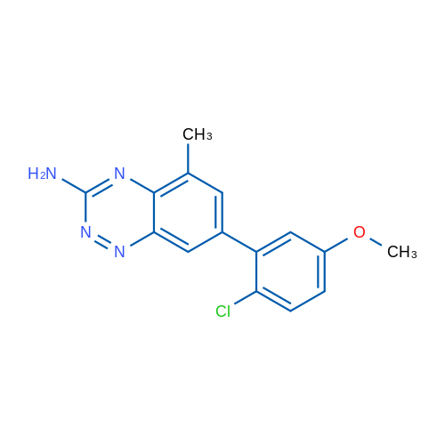 7-(2-Chloro-5-methoxyphenyl)-5-methylbenzo[e][1,2,4]triazin-3-amine 1g