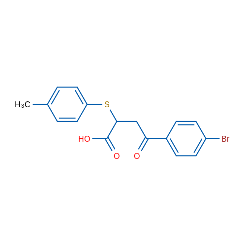 4-(4-Bromophenyl)-2-[(4-methylphenyl)sulfanyl]-4-oxobutanoic acid 1g