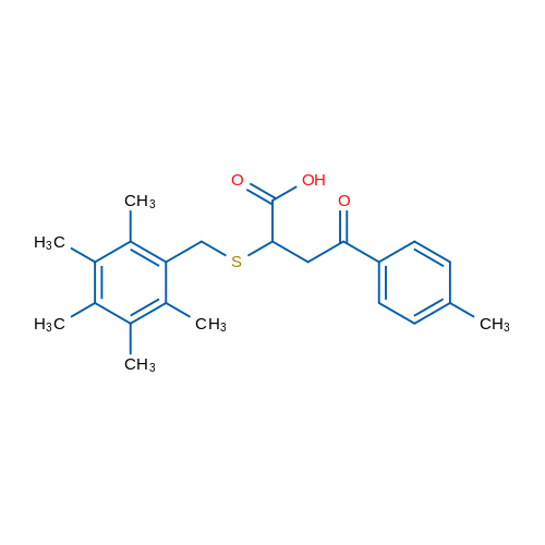 4-(4-Methylphenyl)-4-oxo-2-{[(2,3,4,5,6-pentamethylphenyl)methyl]sulfanyl}butanoic acid 1g
