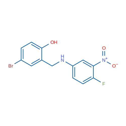 4-Bromo-2-{[(4-fluoro-3-nitrophenyl)amino]methyl}phenol 1g