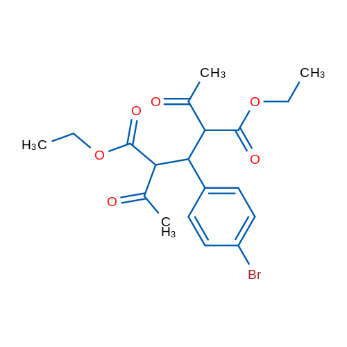 Diethyl 2,4-diacetyl-3-(4-bromophenyl)pentanedioate 1g