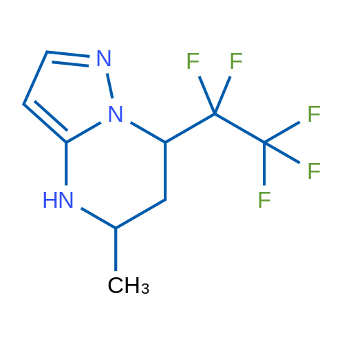 5-Methyl-7-(perfluoroethyl)-4,5,6,7-tetrahydropyrazolo[1,5-a]pyrimidine 1g