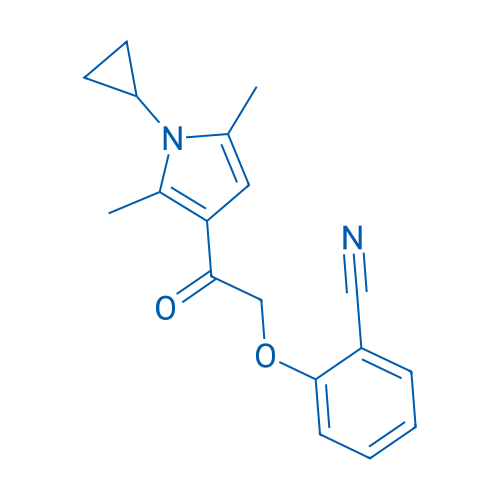 2-(2-(1-Cyclopropyl-2,5-dimethyl-1H-pyrrol-3-yl)-2-oxoethoxy)benzonitrile 1mg