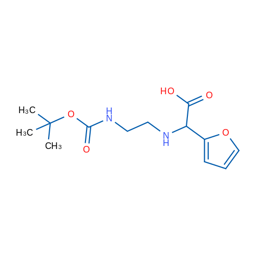 2-(2-N-boc-aminoethylamino)-2-(2-furany& 250mg