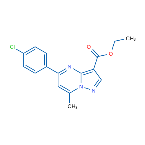 Ethyl 5-(4-chlorophenyl)-7-methylpyrazolo[1,5-a]pyrimidine-3-carboxylate 1g