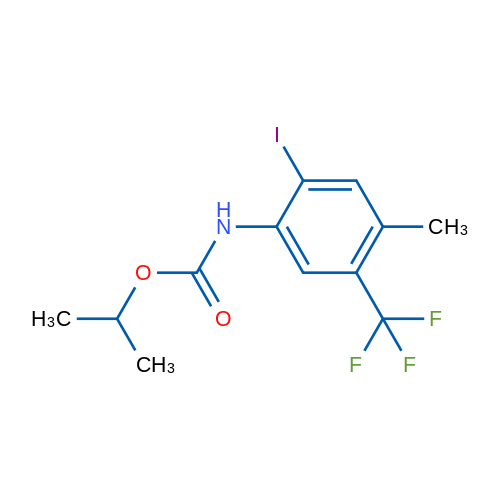 Isopropyl (2-iodo-4-methyl-5-(trifluoromethyl)phenyl)carbamate 1g