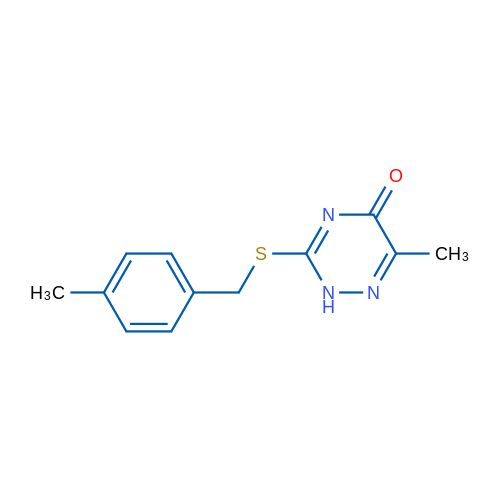 6-Methyl-3-[(4-methylbenzyl)thio]-1,2,4-triazin-5(2H)-one 1g