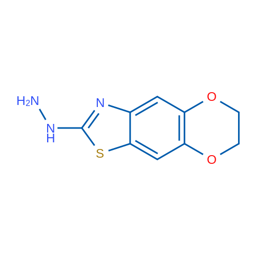 2-Hydrazino-6,7-dihydro[1,4]dioxino[2,3-f][1,3]benzothiazole 250mg