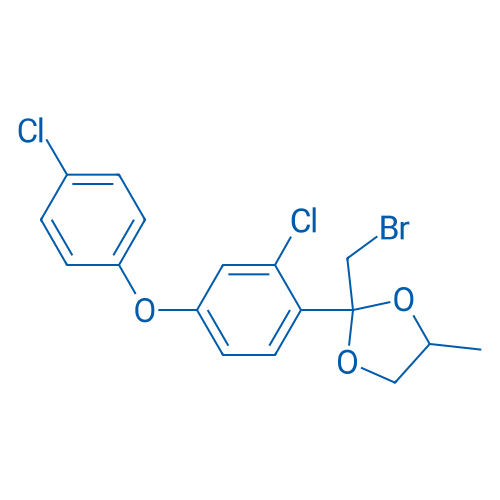 2-(Bromomethyl)-2-(2-chloro-4-(4-chlorophenoxy)phenyl)-4-methyl-1,3-dioxolane 100mg