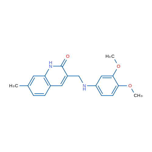 3-{[(3,4-dimethoxyphenyl)amino]methyl}-7-methyl-1,2-dihydroquinolin-2-one 1g