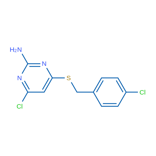 4-Chloro-6-{[(4-chlorophenyl)methyl]sulfanyl}pyrimidin-2-amine 10mg