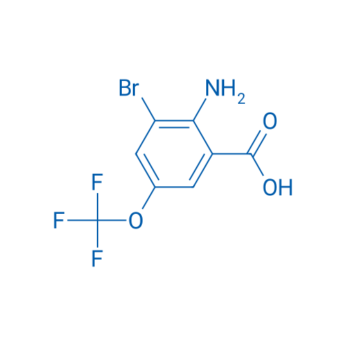 2-Amino-3-bromo-5-(trifluoromethoxy)benzoic acid 250mg
