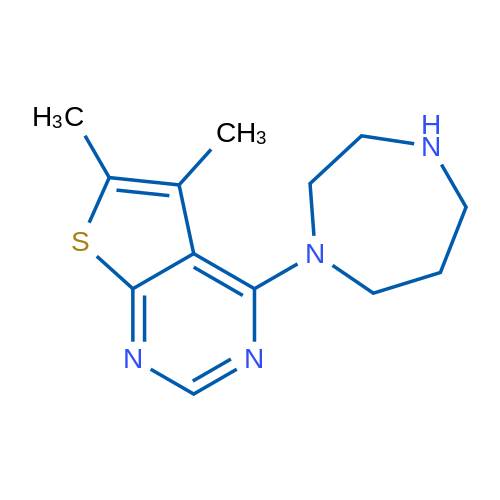 4-(1,4-Diazapanyl)-5,6-dimethylthieno[2,3-d]-pyrimidine 1g