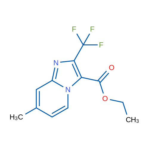 Ethyl 7-methyl-2-(trifluoromethyl)imidazo[1,2-a]pyridine-3-carboxylate 5g