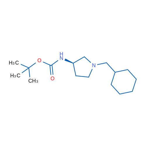 (R)-tert-Butyl (1-(cyclohexylmethyl)pyrrolidin-3-yl)carbamate 1g