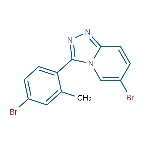 6-Bromo-3-(4-bromo-2-methylphenyl)-[1,2,4]triazolo[4,3-a]pyridine 1g
