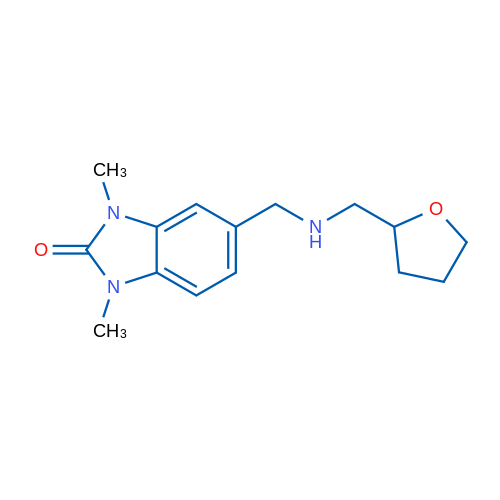 1,3-Dimethyl-5-((((tetrahydrofuran-2-yl)methyl)amino)methyl)-1H-benzo[d]imidazol-2(3H)-one 1g