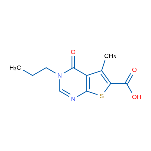 5-Methyl-4-oxo-3-propyl-3,4-dihydrothieno[2,3-d]pyrimidine-6-carboxylic acid 1g
