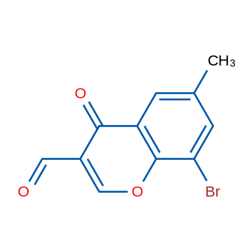 8-Bromo-6-methyl-4-oxo-4H-chromene-3-carbaldehyde 5g