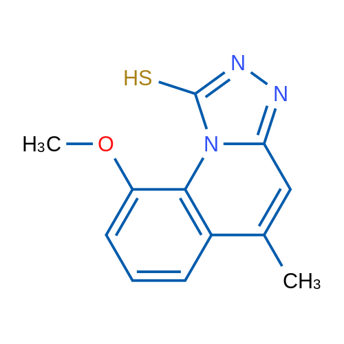 9-Methoxy-5-methyl-[1,2,4]triazolo[4,3-a]quinoline-1-thiol 1g