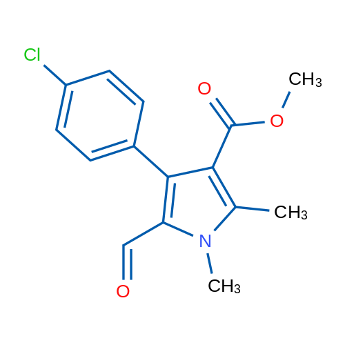 Methyl 4-(4-chlorophenyl)-5-formyl-1,2-dimethyl-1H-pyrrole-3-carboxylate 1g