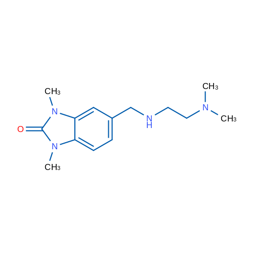 5-(((2-(Dimethylamino)ethyl)amino)methyl)-1,3-dimethyl-1H-benzo[d]imidazol-2(3H)-one 1g