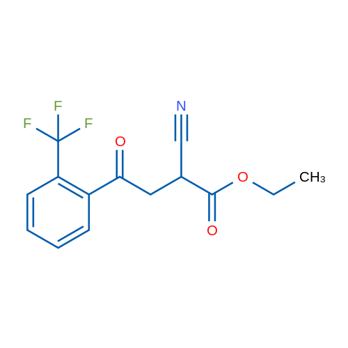 Ethyl 2-cyano-4-oxo-4-(2-(trifluoromethyl)phenyl)butanoate 1g