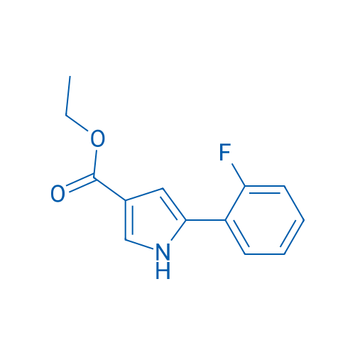 Ethyl 5-(2-fluorophenyl)-1H-pyrrole-3-carboxylate 250mg