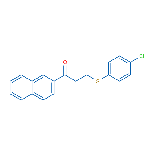 3-[(4-Chlorophenyl)sulfanyl]-1-(naphthalen-2-yl)propan-1-one 1g