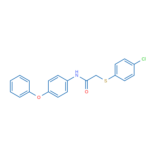 2-[(4-Chlorophenyl)sulfanyl]-N-(4-phenoxyphenyl)acetamide 1g
