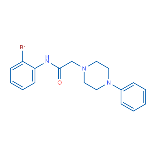 N-(2-Bromophenyl)-2-(4-phenylpiperazin-1-yl)acetamide 1g
