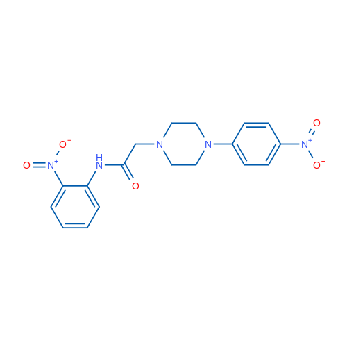 N-(2-Nitrophenyl)-2-[4-(4-nitrophenyl)piperazin-1-yl]acetamide 1g
