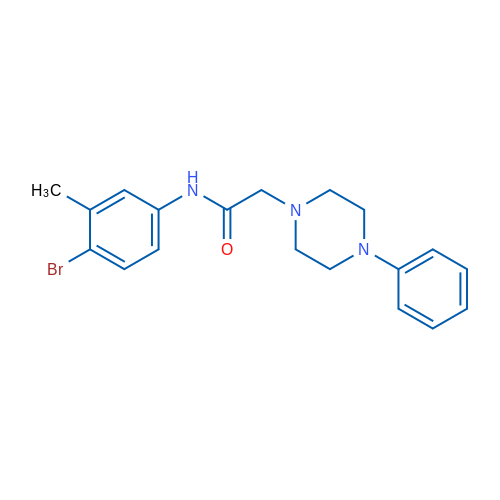 N-(4-Bromo-3-methylphenyl)-2-(4-phenylpiperazin-1-yl)acetamide 1g