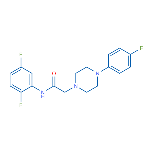 N-(2,5-Difluorophenyl)-2-[4-(4-fluorophenyl)piperazin-1-yl]acetamide 1g