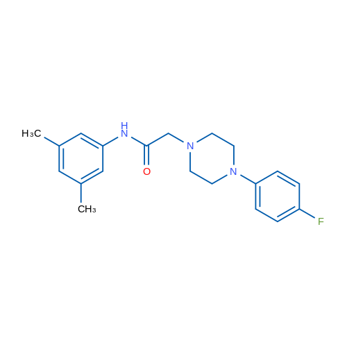 N-(3,5-Dimethylphenyl)-2-[4-(4-fluorophenyl)piperazin-1-yl]acetamide 1g