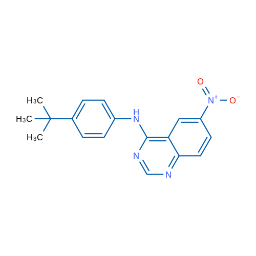 N-(4-tert-Butylphenyl)-6-nitroquinazolin-4-amine 1g