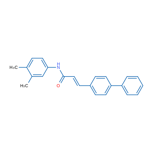 (2E)-3-{[1,1'-biphenyl]-4-yl}-N-(3,4-dimethylphenyl)prop-2-enamide 1g