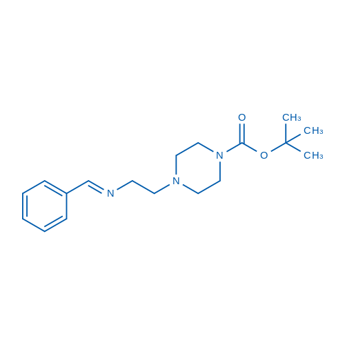 1-Piperazinecarboxylic acid, 4-[2-[(phenylmethylene)amino]ethyl]-, 1,1-dimethylethyl ester 5g