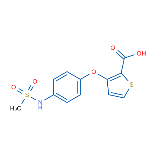3-(4-Methanesulfonamidophenoxy)thiophene-2-carboxylic acid 1g
