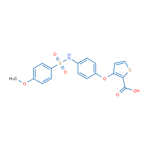 3-[4-(4-Methoxybenzenesulfonamido)phenoxy]thiophene-2-carboxylic acid 1g