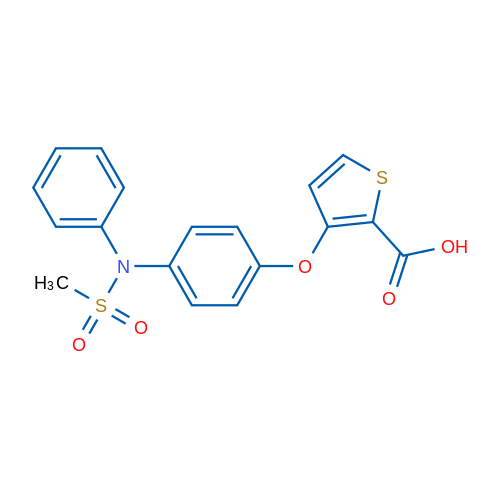 3-[4-(Phenylmethanesulfonamido)phenoxy]thiophene-2-carboxylic acid 1g