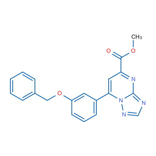 Methyl 7-[3-(benzyloxy)phenyl]-[1,2,4]triazolo[1,5-a]pyrimidine-5-carboxylate 1g