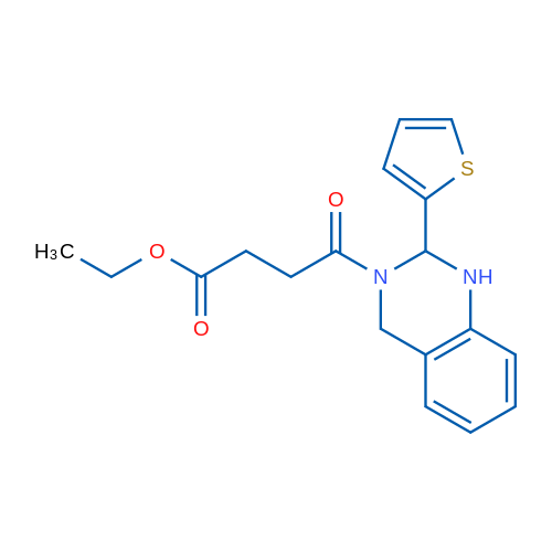 Ethyl 4-oxo-4-[2-(thiophen-2-yl)-1,2,3,4-tetrahydroquinazolin-3-yl]butanoate 1g