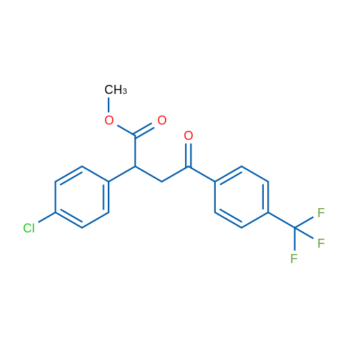 Methyl 2-(4-chlorophenyl)-4-oxo-4-[4-(trifluoromethyl)phenyl]butanoate 1g