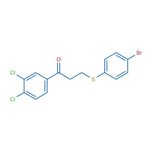 3-[(4-Bromophenyl)sulfanyl]-1-(3,4-dichlorophenyl)propan-1-one 1g