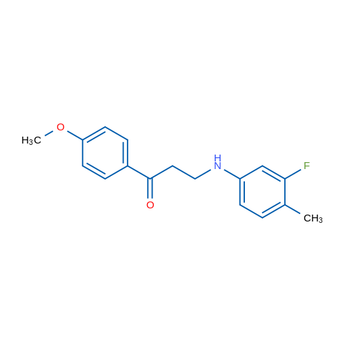 3-[(3-Fluoro-4-methylphenyl)amino]-1-(4-methoxyphenyl)propan-1-one 1g