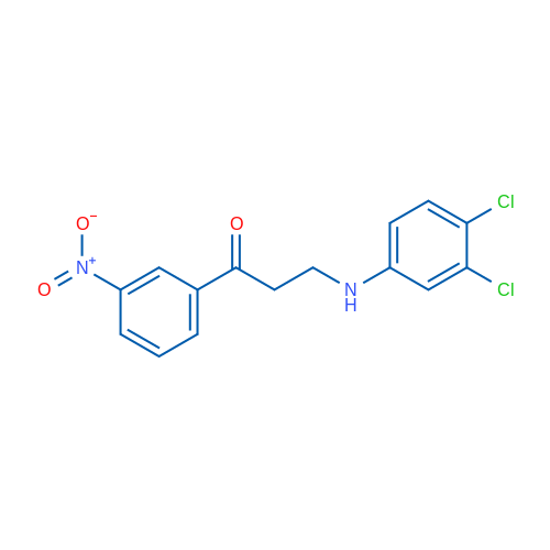 3-[(3,4-Dichlorophenyl)amino]-1-(3-nitrophenyl)propan-1-one 1g